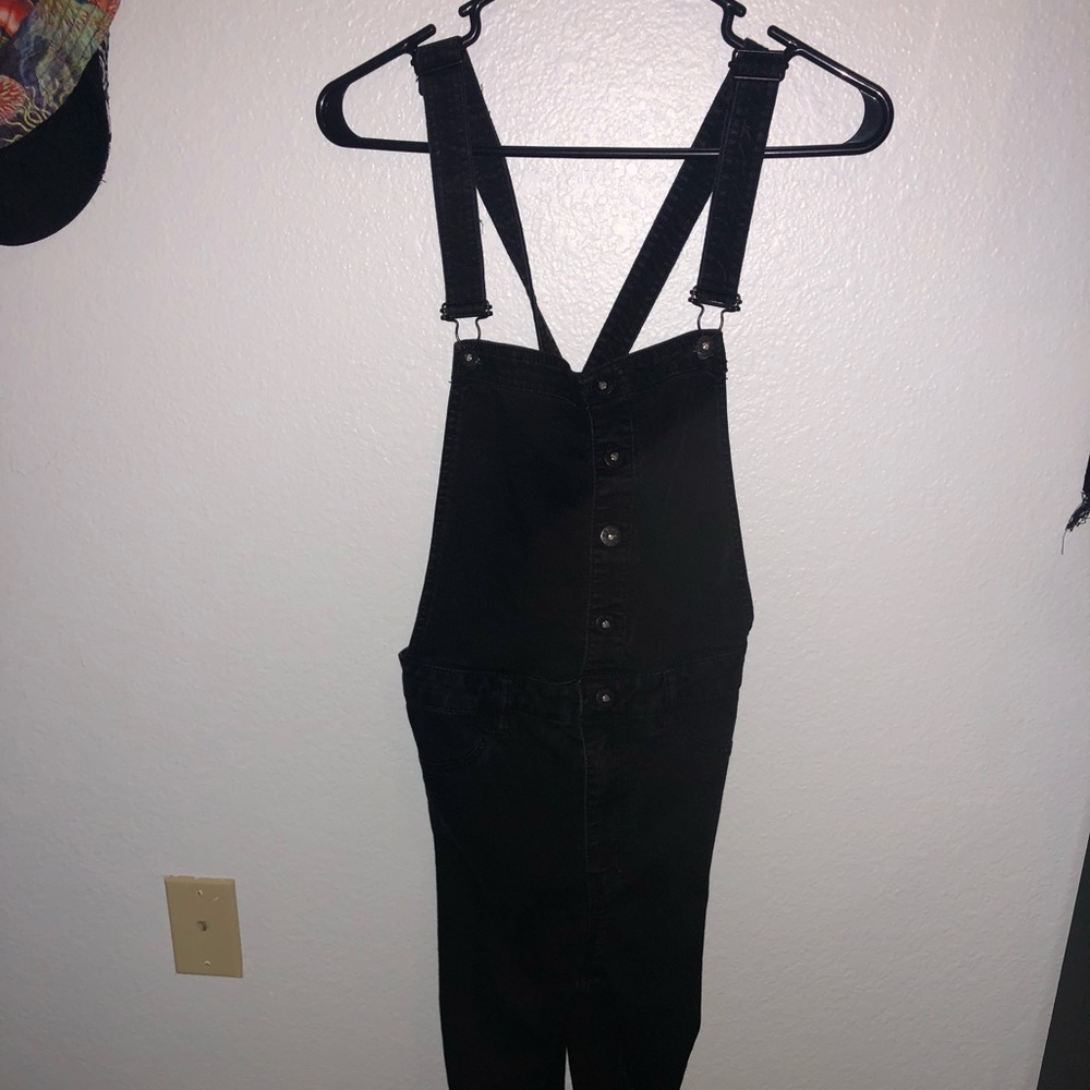 Black overalls